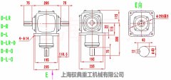 T系列換向器T8/D-LR/D-R/D-L轉向箱外型尺寸圖紙