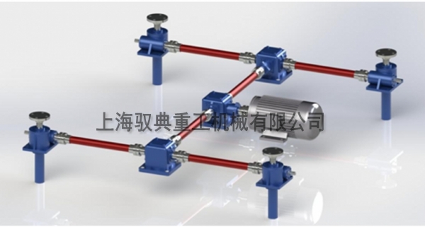 絲桿升降機(jī)平臺(tái)四臺(tái)同步怎么布局