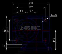 SWLD10T/15T絲桿升降機外型尺寸和連接電機法蘭CAD圖